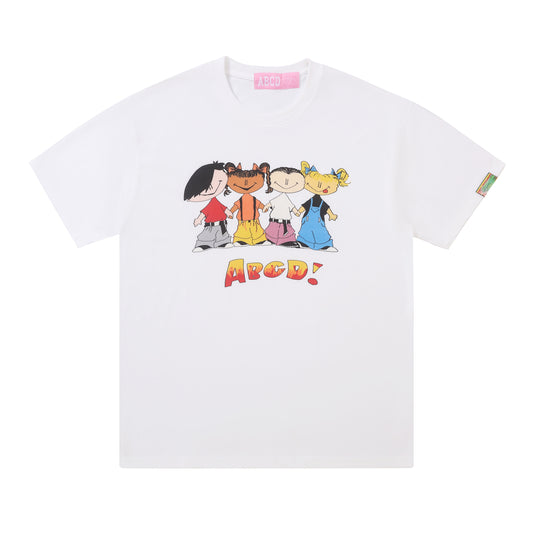 ABCD KIDS TEE/ White